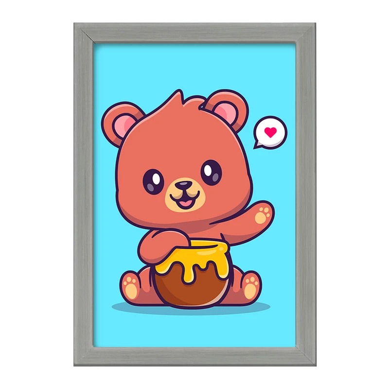 تابلو خندالو طرح حیوانات بامزه خرس کد 29672