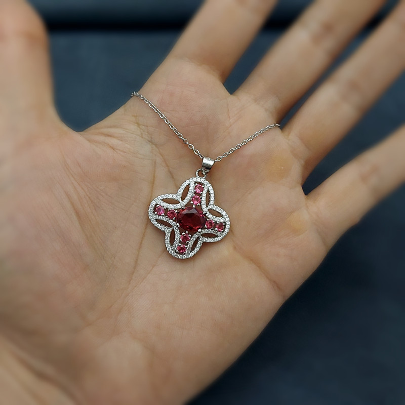 آویز گردنبند نقره زنانه مدل VM6941