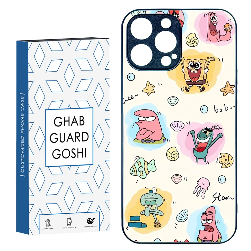 کاور قاب گارد گوشی طرح باب و پاتریک کد TPU-198 مناسب برای گوشی موبایل اپل IPHONE 15 PRO MAX