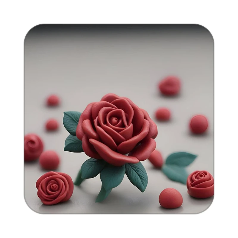 زیر لیوانی کاکتی طرح گل مدل mp18621