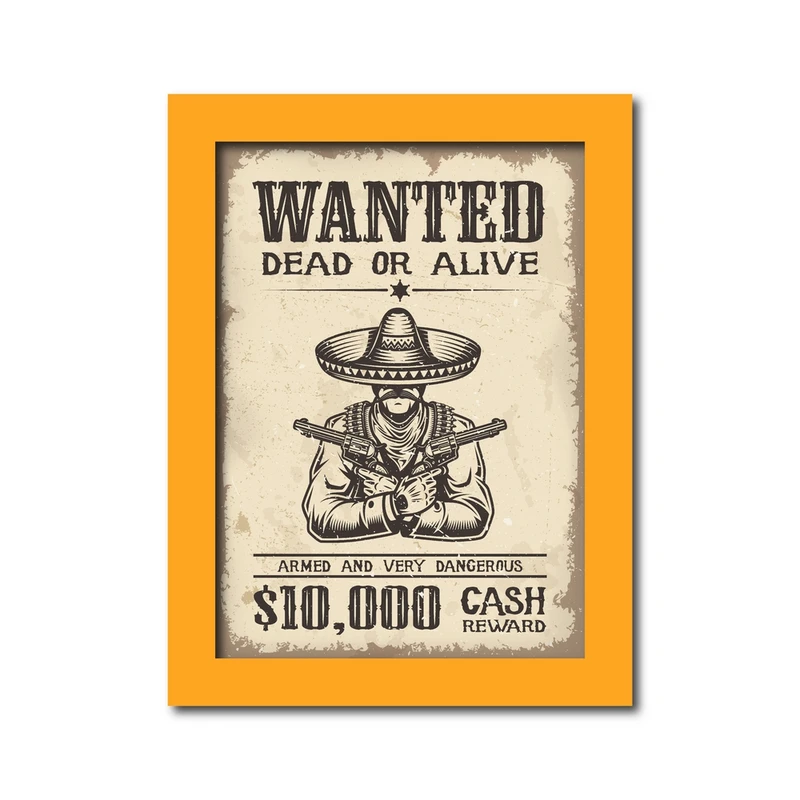 تابلو مدل تحت تعقیب طرح wanted