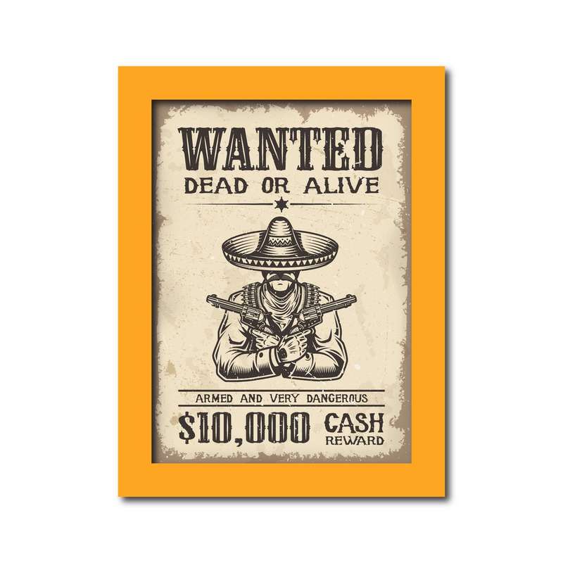تابلو مدل تحت تعقیب طرح wanted