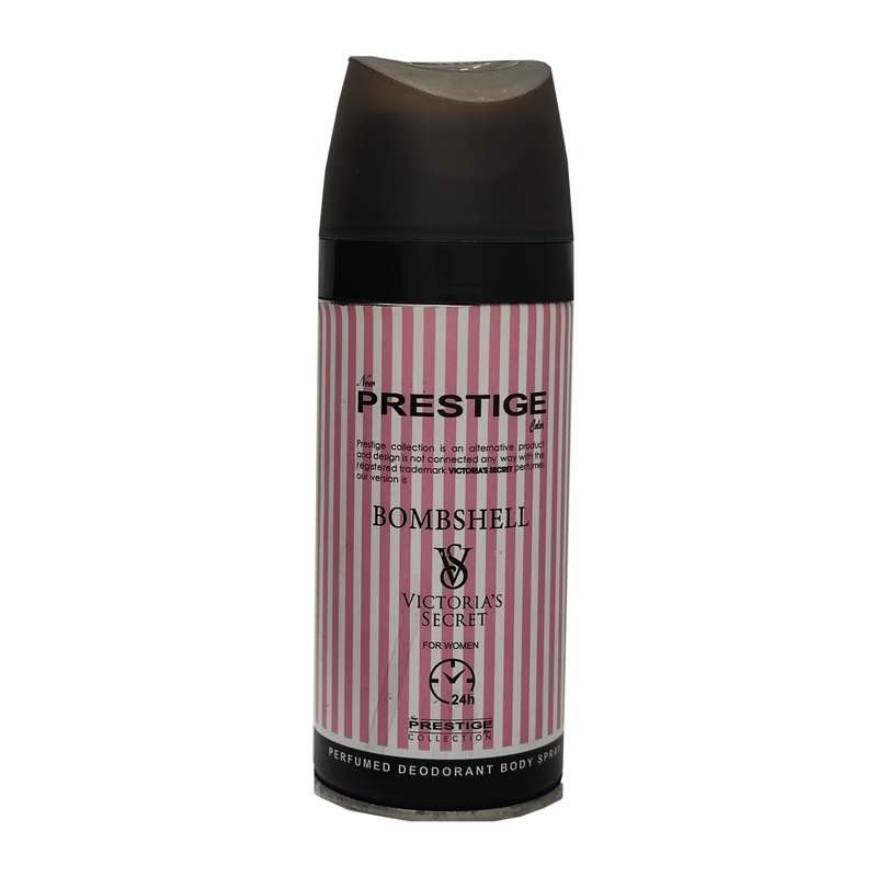اسپری خوشبو کننده بدن زنانه نیو پرستیژ کالر مدل Victoria Secret Bombshell حجم 150 میلی لیتر اسپری خوشبو کننده بدن زنانه نیو پرستیژ کالر مدل Victoria Secret Bombshell حجم 150 میلی لیتر