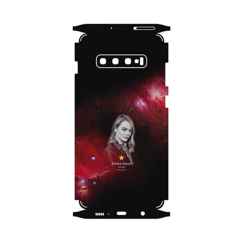 برچسب پوششی ماهوت مدل Emma Stone-FullSkin مناسب برای گوشی موبایل سامسونگ Galaxy S10 Plus