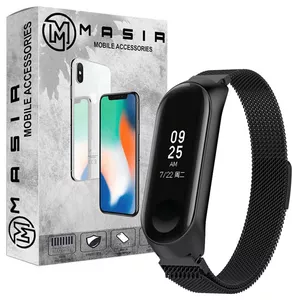 بند مسیر مدل Milanese Strap مناسب برای مچ بند هوشمند شیائومی Mi band 3 / Mi band 4