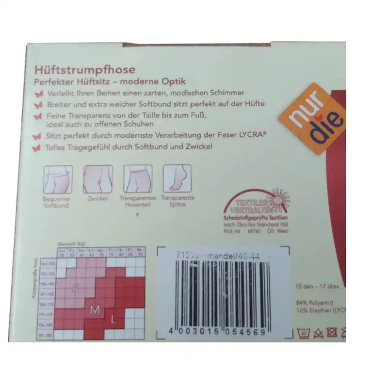 جوراب شلواری زنانه نوردای مدل Den20