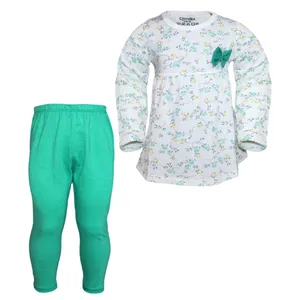 ست تی شرت و شلوار دخترانه چیندکا مدل فرشته کد 101