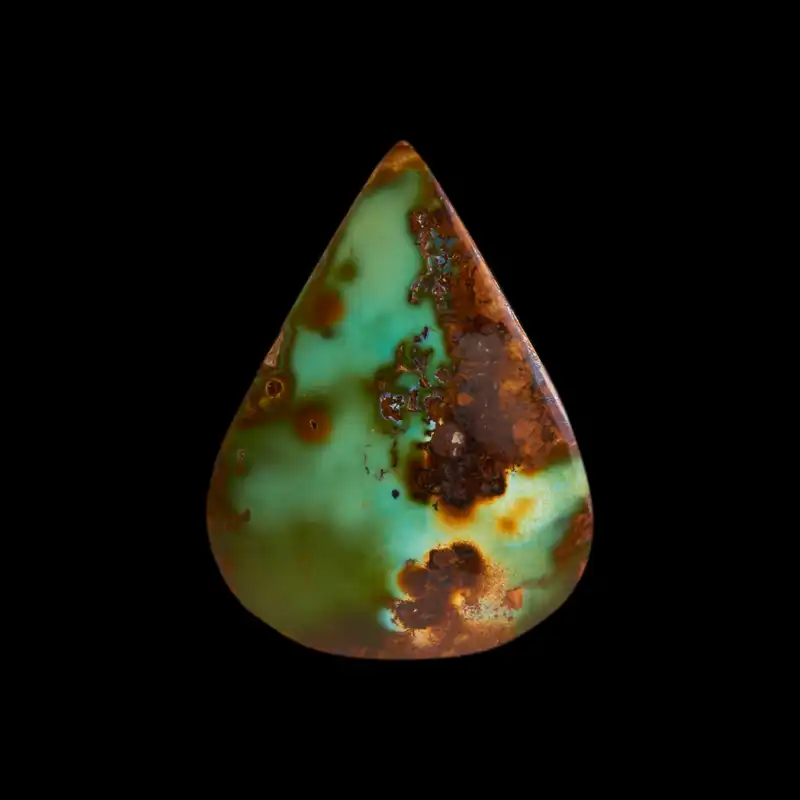 سنگ فیروزه مدل نیشابوری شجری کد AJ5