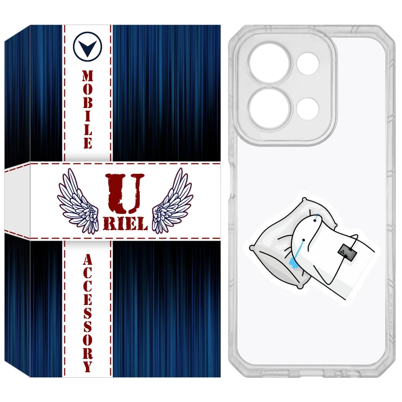 کاور یوریل مدل Clear کد 81 طرح غمگین مناسب برای گوشی موبایل شیائومی Redmi 15C 4G