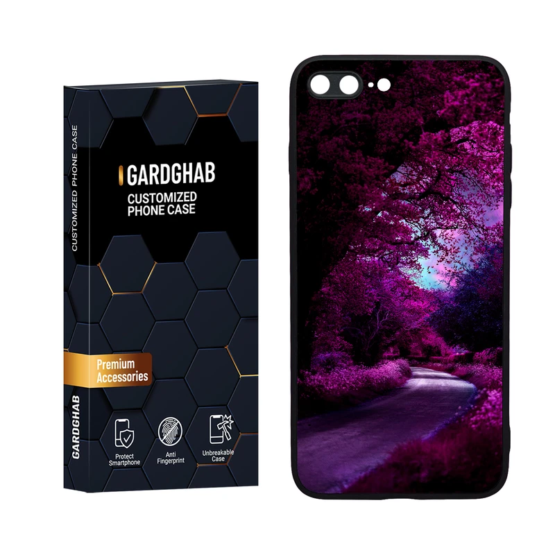 کاور گارد قاب مدل دورژله ای طبیعت مناسب برای گوشی موبایل اپل iPhone 7 Plus / 8 plus