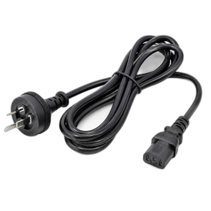 کابل برق سه پین منبع تغذیه کامپیوتر آی شنگ مدل sp-502b طول 1.8 متر