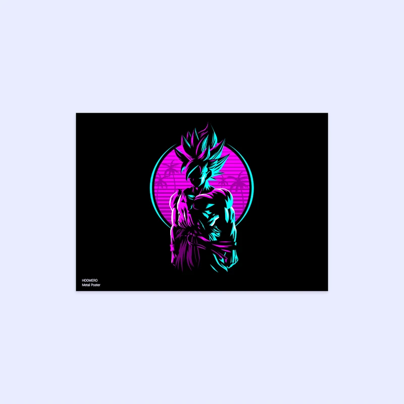 پوستر هومرو مدل فلزی طرح انیمه Dragon Ball کد PS1192