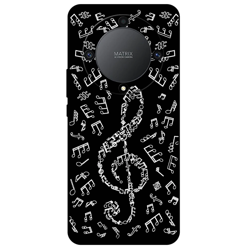 کاور مگافون طرح نوت موسیقی مدل 1370 مناسب برای گوشی موبایل آنر  Magic 5 Lite     