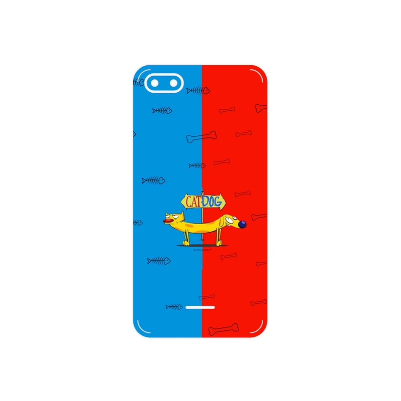 برچسب پوششی ماهوت مدل CatDog مناسب برای گوشی موبایل شیائومی Redmi 6A