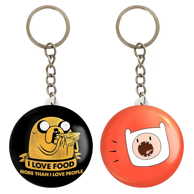 جاکلیدی خندالو مدل فین و جیک وقت ماجراجویی Adventure Time کد 2083320827 مجموعه 2 عددی