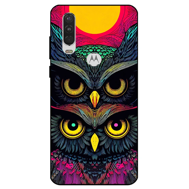 کاور مگافون طرح جغد مدل 1904 مناسب برای گوشی موبایل موتورولا Moto One Action