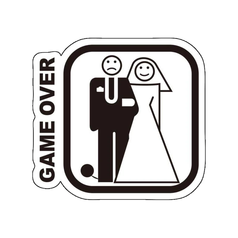 برچسب بدنه خودرو گراسیپا طرح Game Over مدل 05