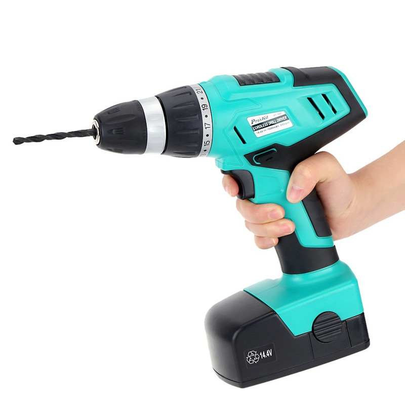 دریل پیچ گوشتی چکشی شارژی پروسکیت مدل PT-1441F