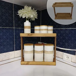 استندابزار آشپزی مدل چوبی دوطبقه