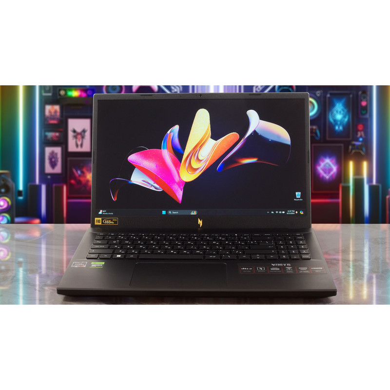 لپ تاپ 15.6 اینچی ایسر مدل Nitro V 15 ANV15-41-R6Y1-R7 7735HS-32GB DDR5-1TB SSD-RTX4060-FHD - کاستوم شده