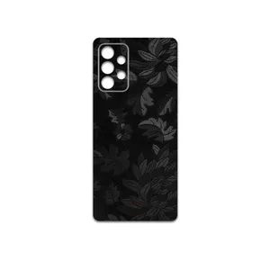 MAHOOT Black-Wildflower Cover Sticker for Samsung Galaxy A52 4G