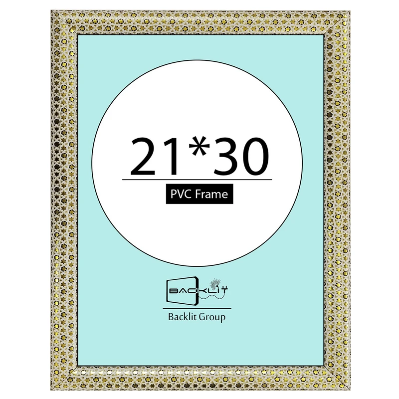 قاب عکس بکلیت طرح خاتم مدل 22 روگرد رومیزی سایز 30×21 سانتی متر