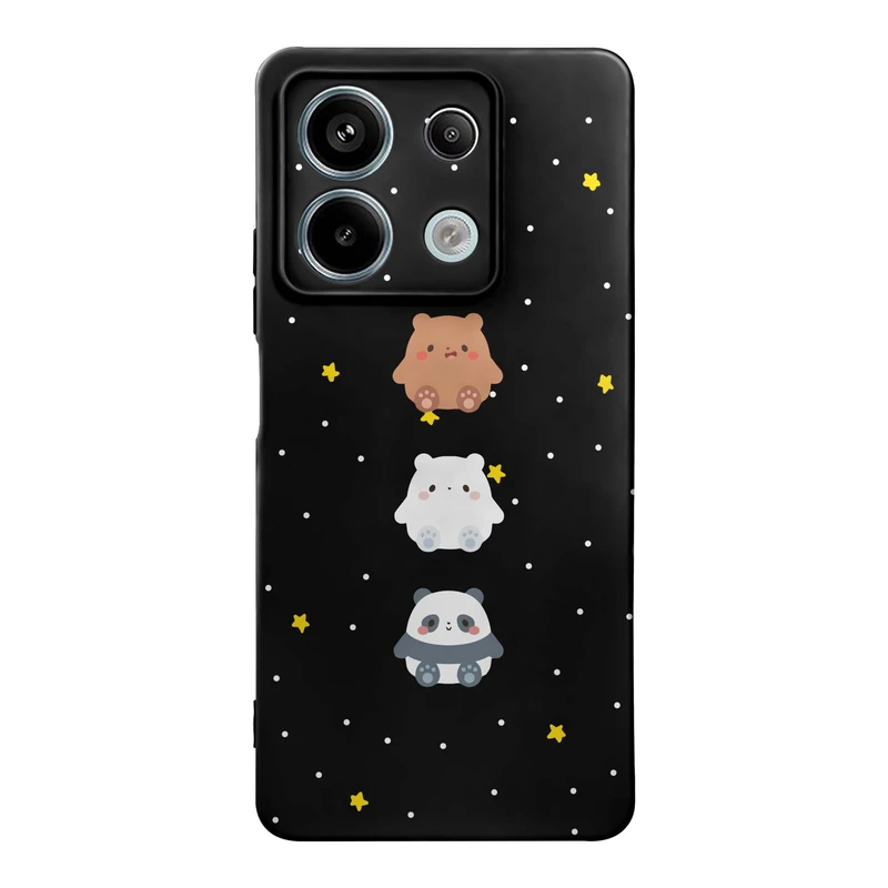 کاور قاب گوشی طرح خرس و پاندا کد z1391 مناسب برای گوشی موبایل شیائومی Redmi Note 13 5G