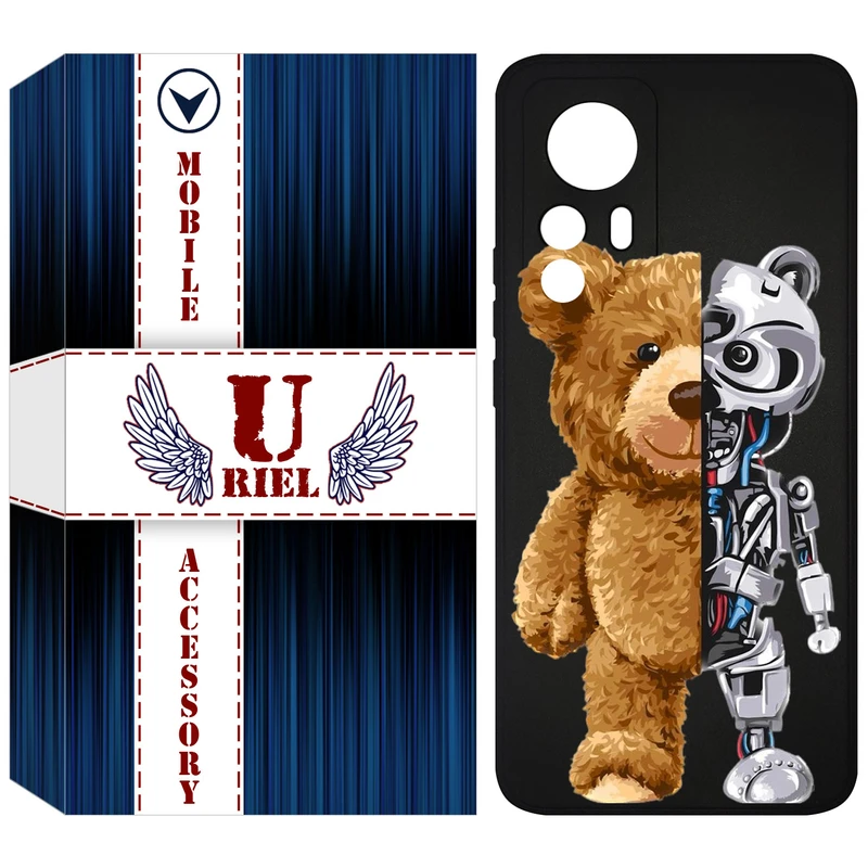 کاور یوریل قاب مدل KSH کد 40 طرح خرس مناسب برای گوشی موبایل شیائومی 12T Pro / Redmi K50 Ultra