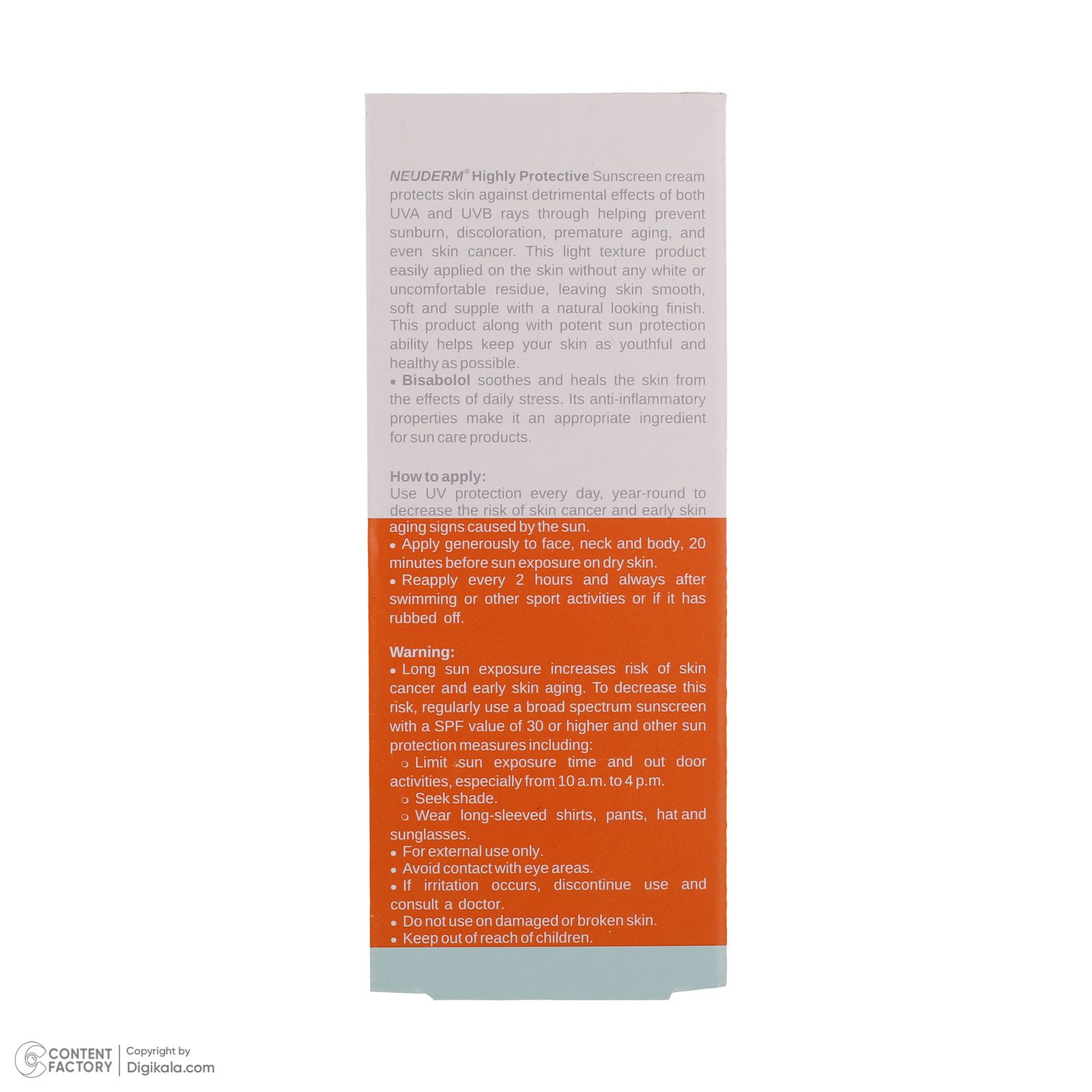 کرم ضدآفتاب نئودرم مدل Highly Protective SPF50، حجم 50 میلی‌لیتر -  - 6