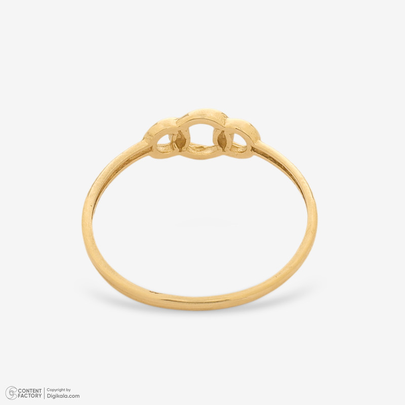 انگشتر طلا 18 عیار زنانه حافا گلد مدل R399 - 2