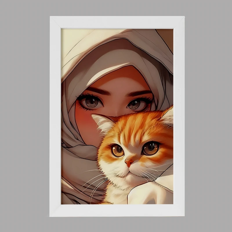 تابلو خندالو مدل دخترانه باحجاب کد F8479