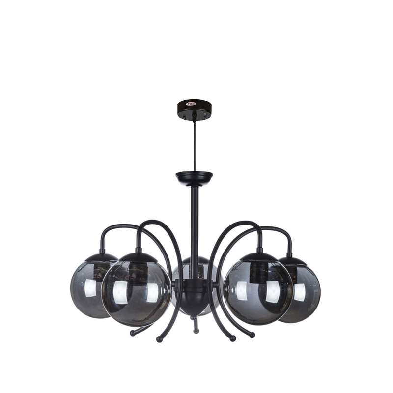  لوستر آویز پنج شعله چشمه نور کد A1201/5BK