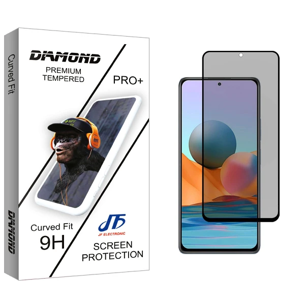 محافظ صفحه نمایش حریم شخصی جی اف مدل Diamond Glass مناسب برای گوشی موبایل شیائومی Redmi Note 11 4G