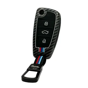 کاور ریموت و سوئیچ خودرو ام آر جی مدل A1065 طرح فلز کربن مناسب برای ام وی ام X22