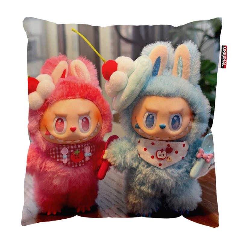 کوسن پاد آفرین مدل عروسک لبوبو کد PK301738 سایز 30*30 سانتی متر