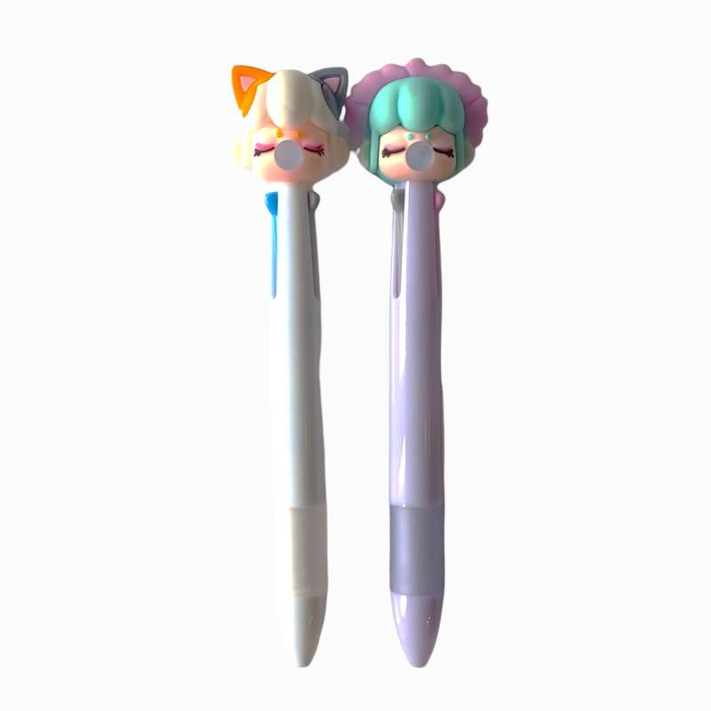 خودکار مدل girl gum سه رنگ بسته 2 عددی