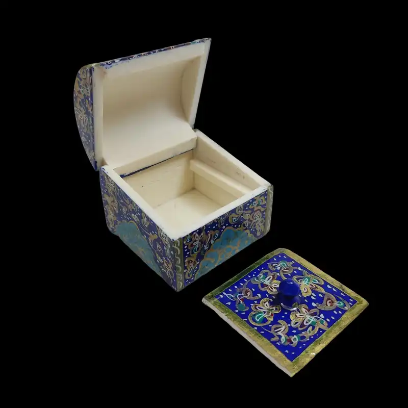 جعبه جواهرات استخوانی طرح تذهیب کد 03