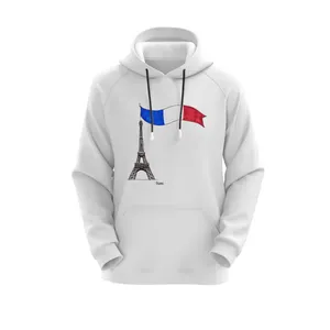 هودی زنانه مدل پاریس کد J285 رنگ سفید