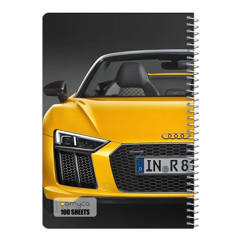 دفتر مشق 100 برگ سیمی کارنیکا طرح آئودی Audi کد 55369