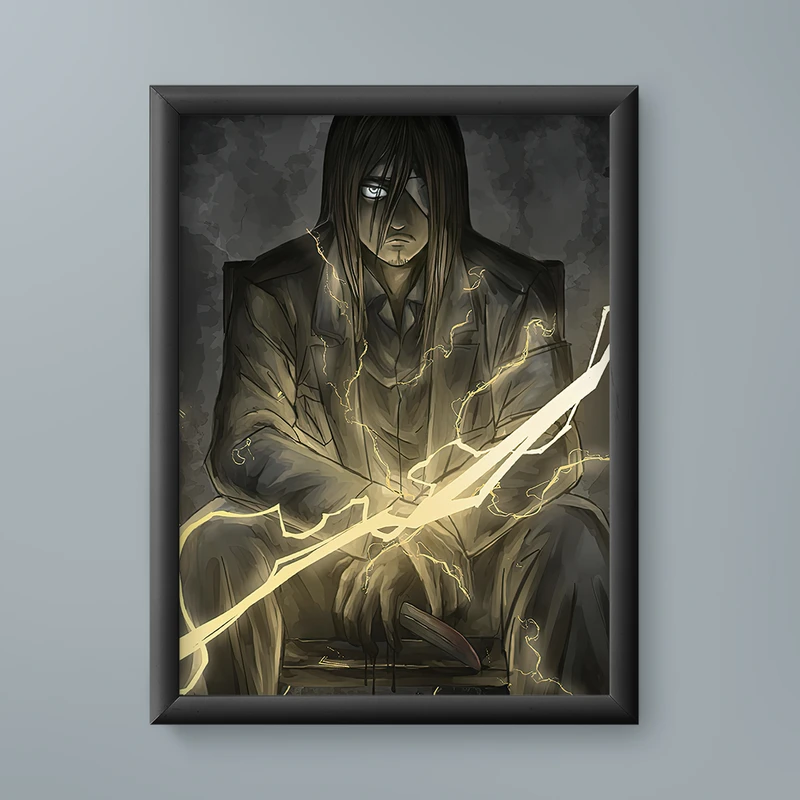 تابلو مدل انیمه ارن یگر اتک ان تایتان Eren Yeager Attack on Titan anime 08