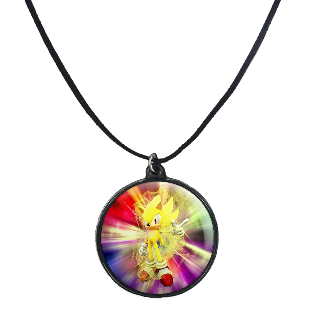 گردنبند پرمانه طرح سونیک کد pmb.14994 مدل دو طرفه