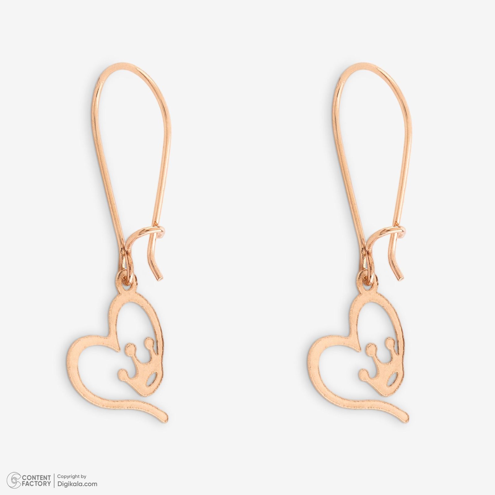 نیم ست طلا 18 عیار زنانه حافا گلد مدل تاج کد nim12 - - 6