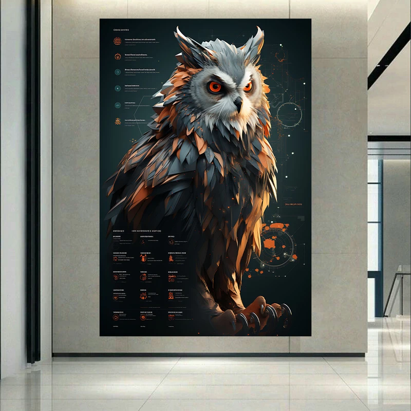 پوستر پارچه ای طرح مخمل حیات وحش مدل دیجیتال کد AR3058526