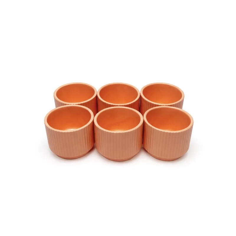 فنجان مدل اسپرسوخوری طرح ابریشم مجموعه ۶ عددی