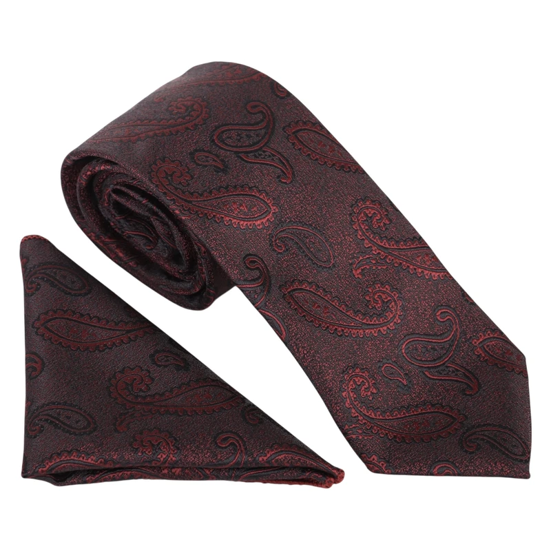 ست کراوات و دستمال جیب مردانه نسن مدل T249