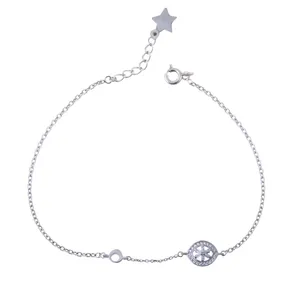     دستبند نقره زنانه بازرگانی میلادی کد DP_154