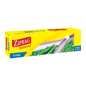 کیسه زیپ دار زیپ بگ دلاور مدل اسلایدر بسته 12 عددی