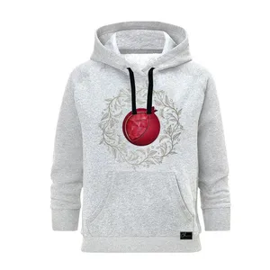 هودی زنانه مدل شب یلدا کد B192 رنگ طوسی