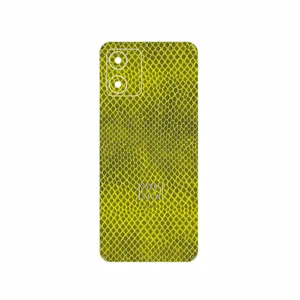 MAHOOT Yellow Snake Skin Cover Sticker for Motorola Moto E13