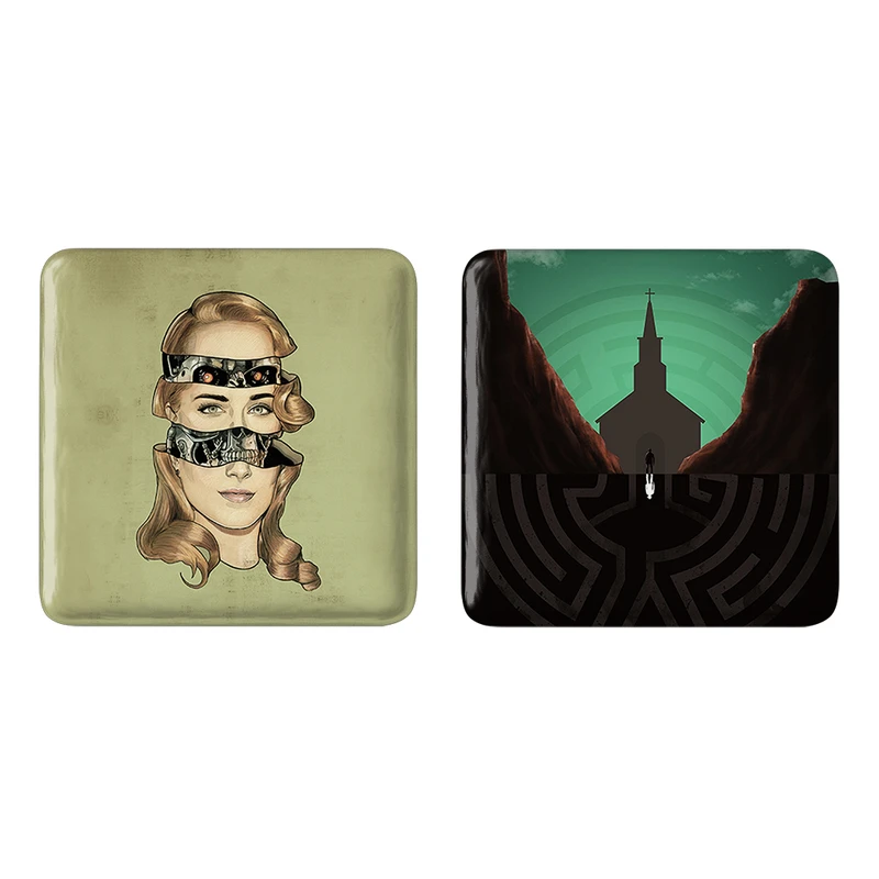 مگنت خندالو طرح سریال وست ورلد West World کد 1019610199 مجموعه 2 عددی